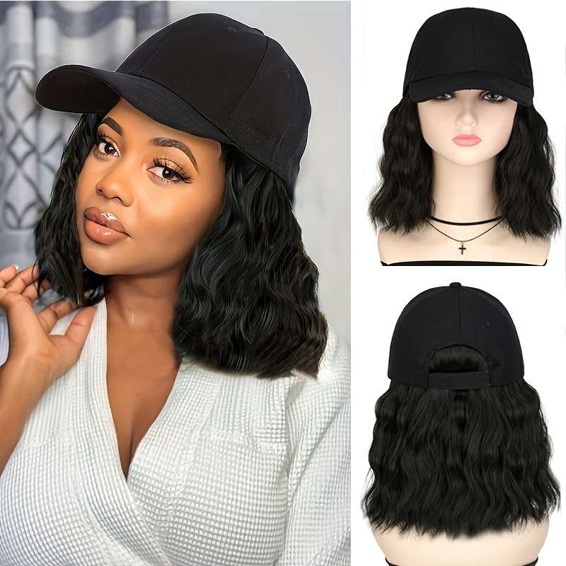 1Pc Brown And Black Curly Hair 25.4cm Fashion Design Wig