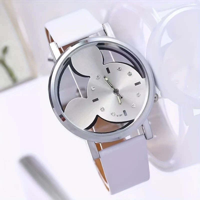 1pc Charming Women'S Watch Stylish And Casual Featuring a Faux Leather Strap And Quartz Movement