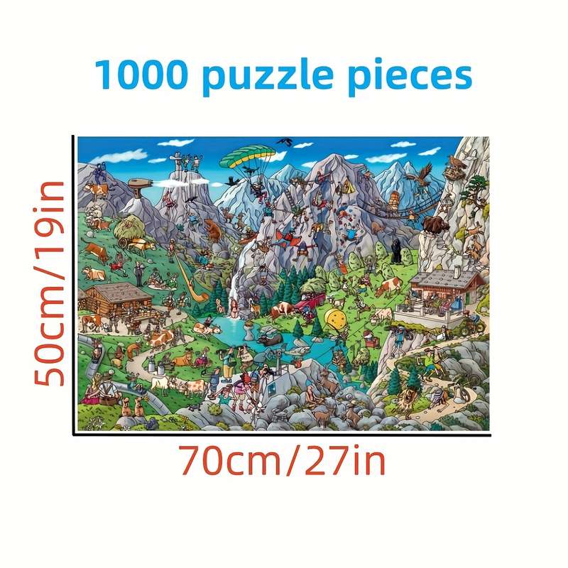 1000 Piece Paper Jigsaw Puzzle For Adults