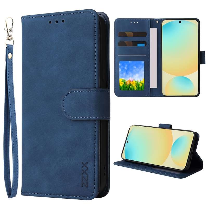 1pc Blue For Samsung Galaxy S25 Edge Phone Cases