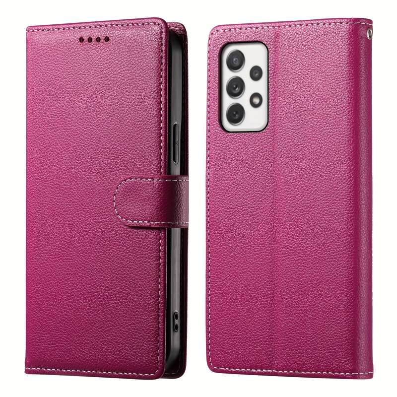 1pc Rose Red For Samsung Galaxy A72 Phone Cases