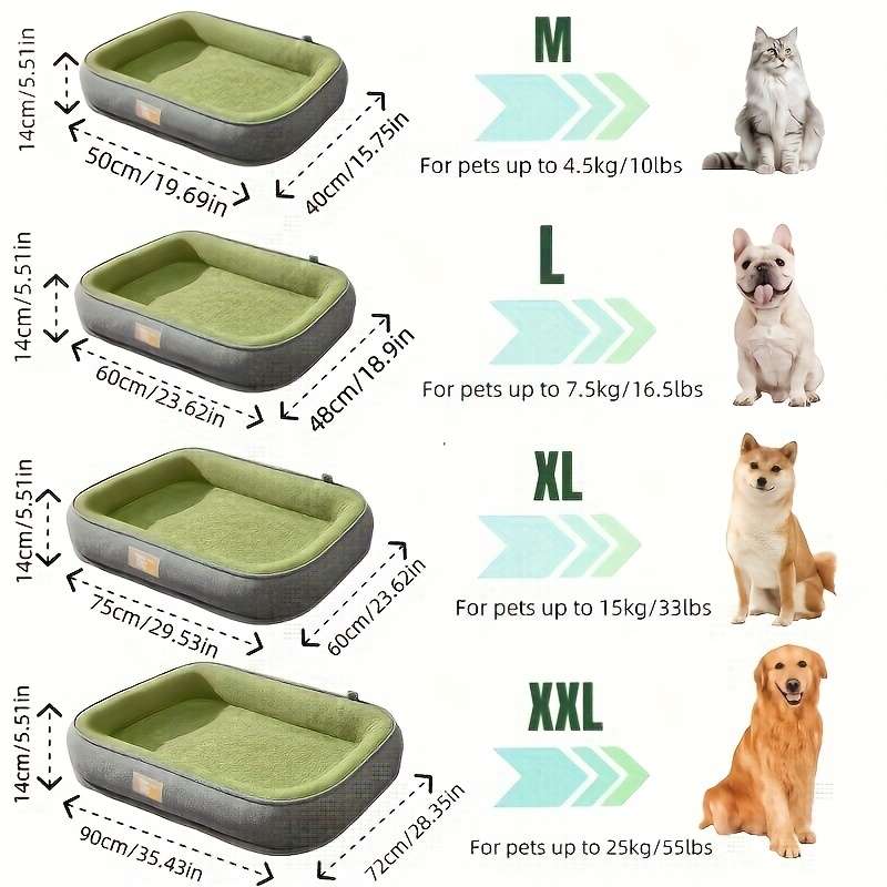 1PC Pet Mat Gray Green Size 59.99x48.01 cm