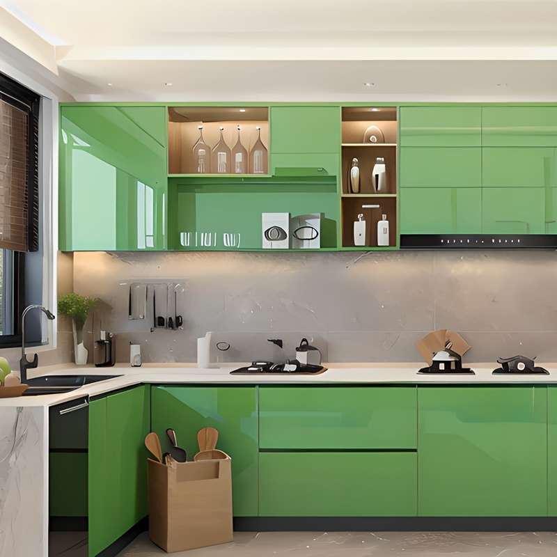 1PC Wall StickersBright Green3M Long60CM Wide