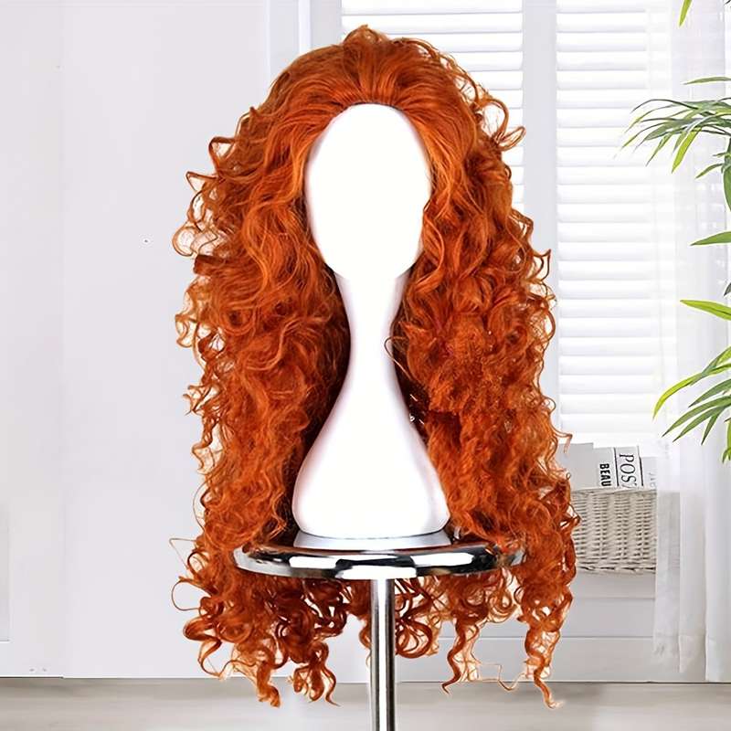 1Pc Orange B016 71.12cm Fashion Design Wig