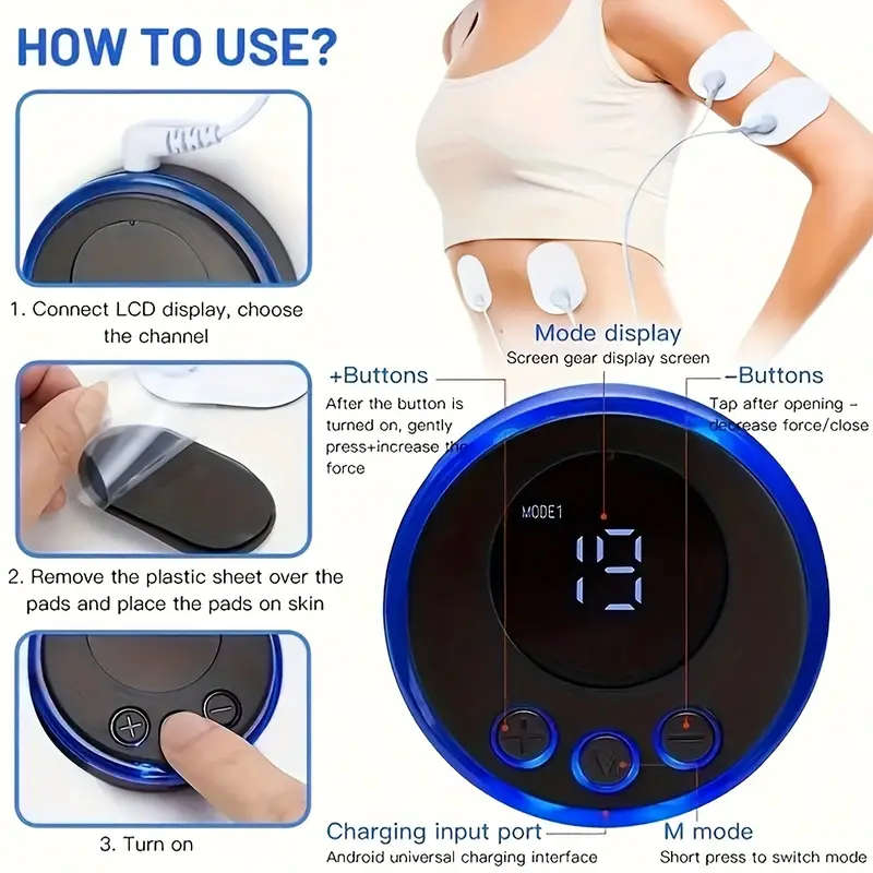 Electric Pulse Neck Massager With 8 Modes And 19 Intensities