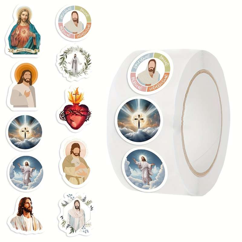 500pcs Jesus Christian Themed Stickers