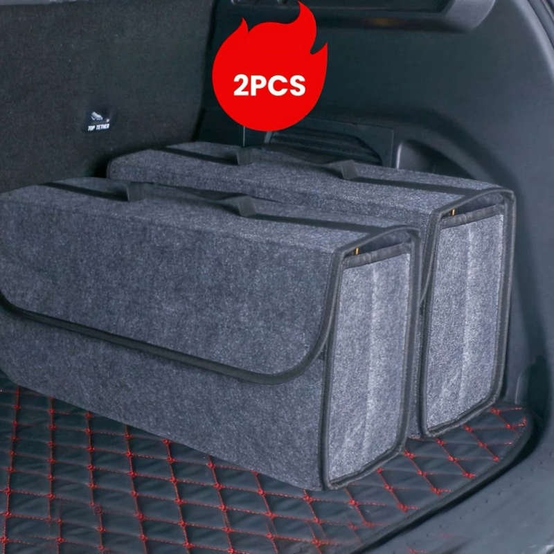 Thickened Felt Cloth Car Trunk Storage Box
