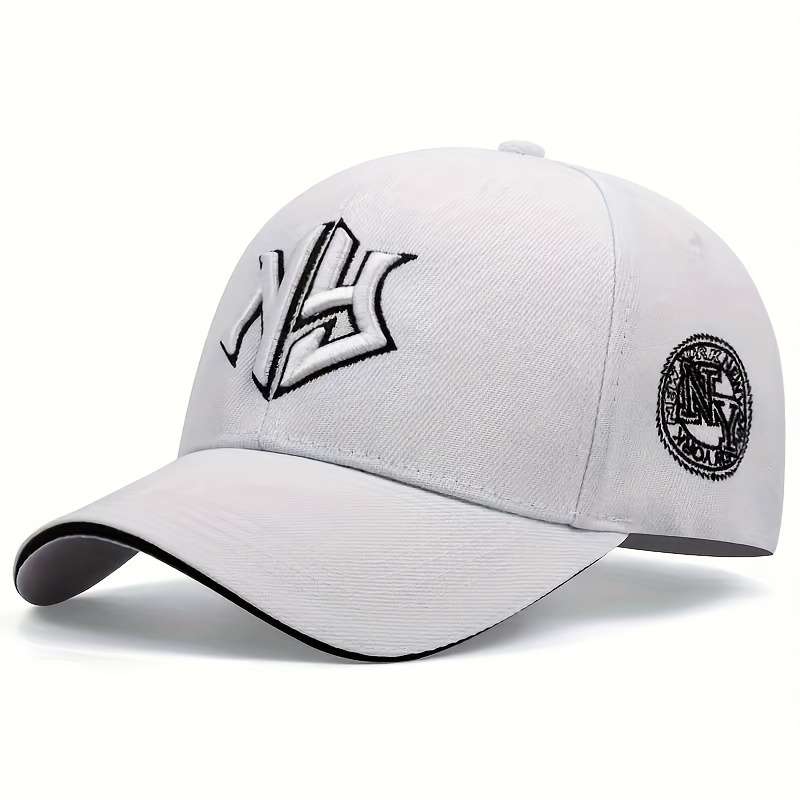 1pc Men'S Classic Embroidered Trucker Cap 100% Polyester Adjustable Dad Hat with Alphabet Pat