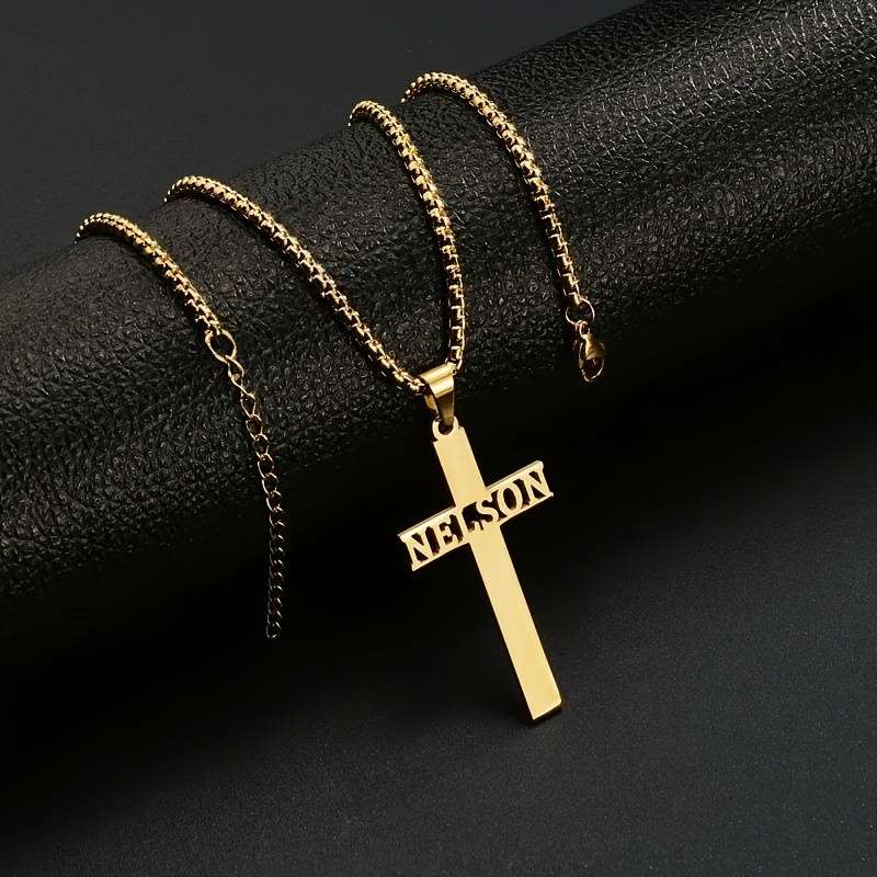 1 Piece Golden Jesus Theme Pendant