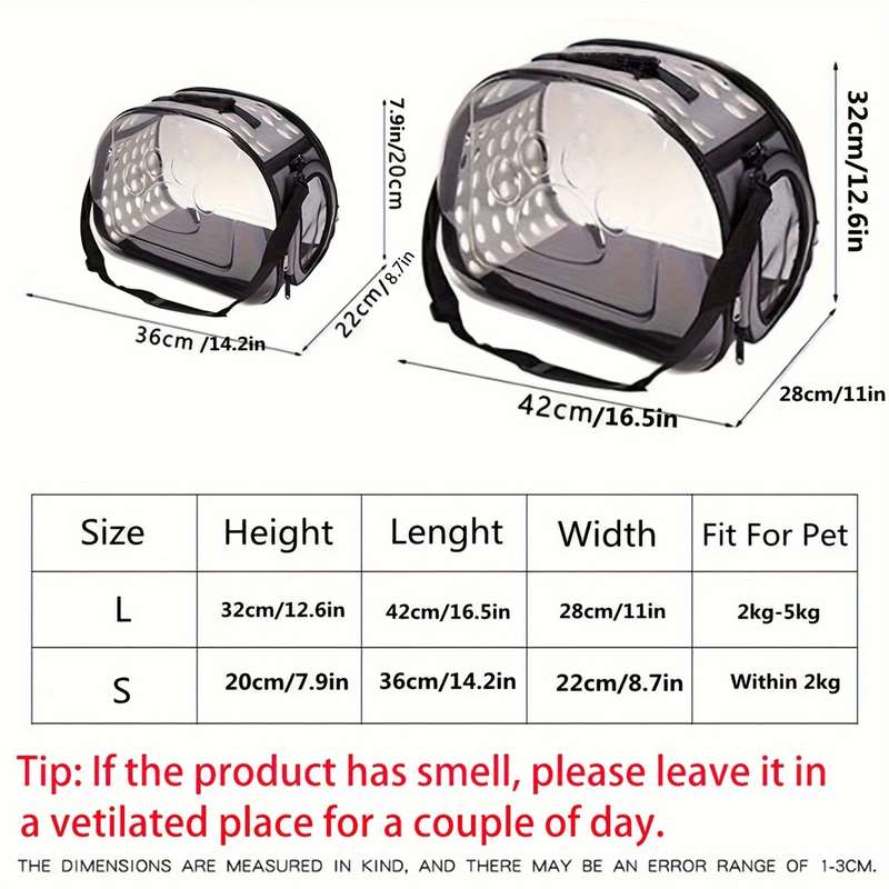 1pc PinkModel Small Pet Bag
