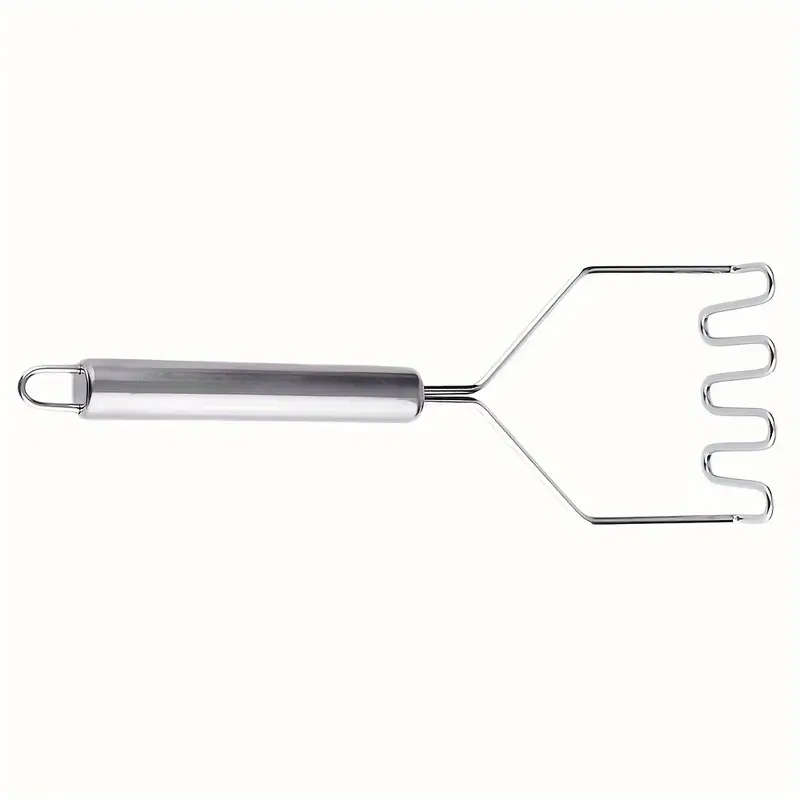 1pc Stainless Steel Wavy Potato Masher Kitchen Vegetable Fruit Masher Potato Presser