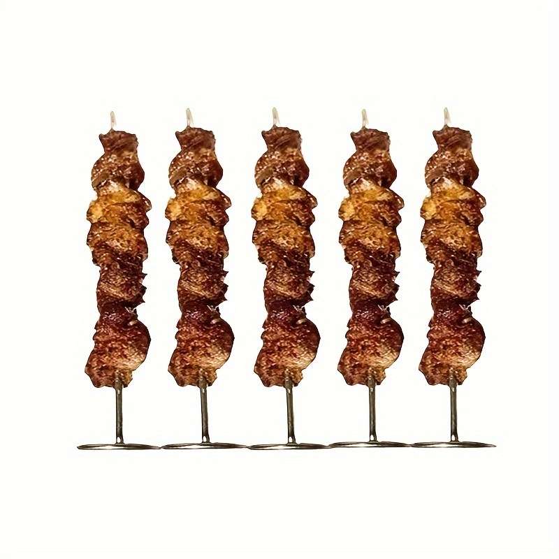 10pcs Stainless Steel BBQ Skewers Versatile for Air Fryer Vertical Grill Oven Cooking Pe