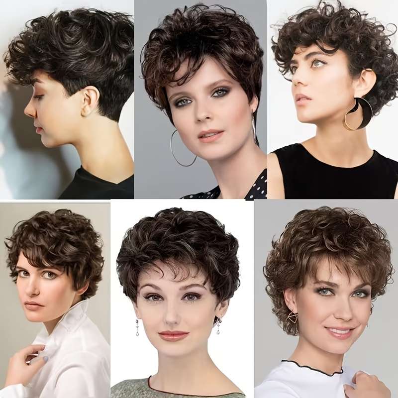 1Pc Black 10.16cm Fashion Design Wig