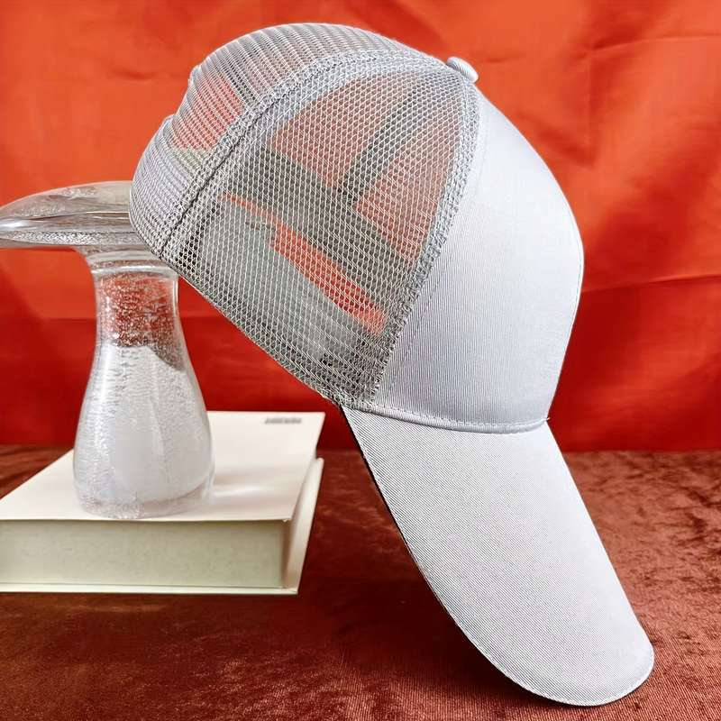 1pc Men'S And Women'S Hats Extended Brim Sun Protection Hats Stylish Duckbill Caps for All Season