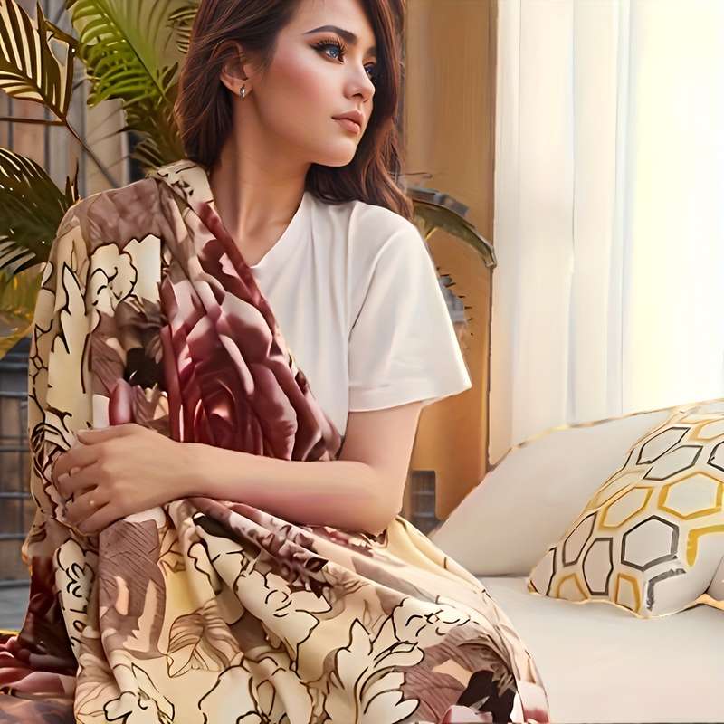 1ps Blanket Model Secret Words Among Flowers size 200.0x230.0cm