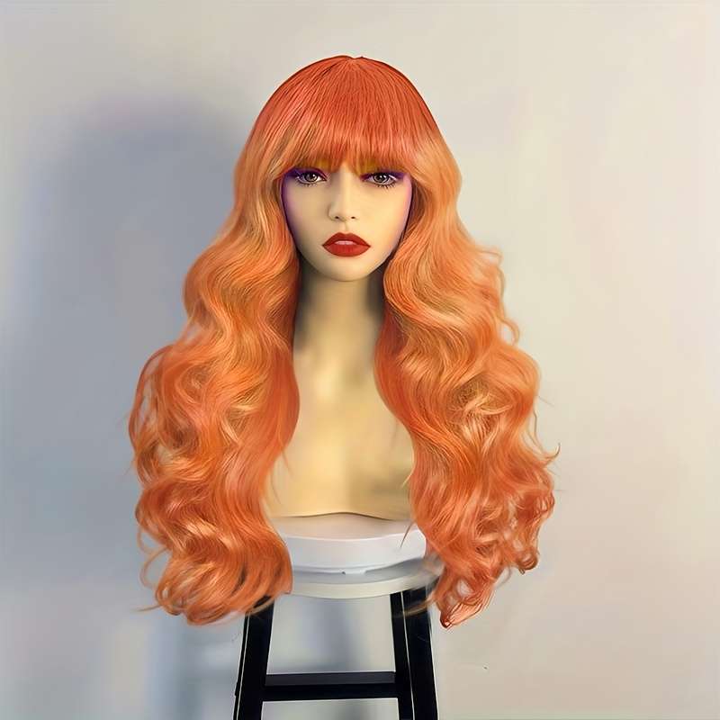 1Pc Orange 50.8cm Fashion Design Wig