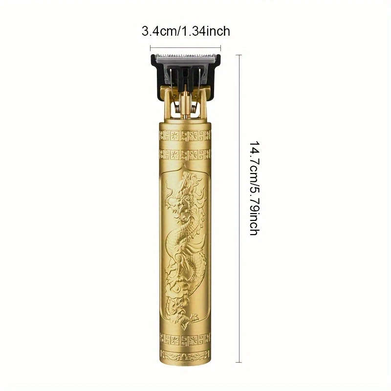 1pc Professional Hair Clippers And Beard Trimmer Set Cordless USB Rechargeable Electric Haircut Kit