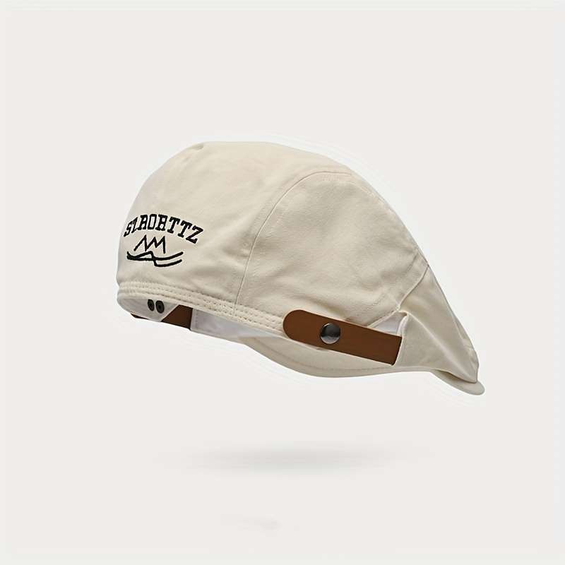 1pc Japanese-Style Unisex Forward-Facing Hats with a Literary British Retro Design Perfect for Art