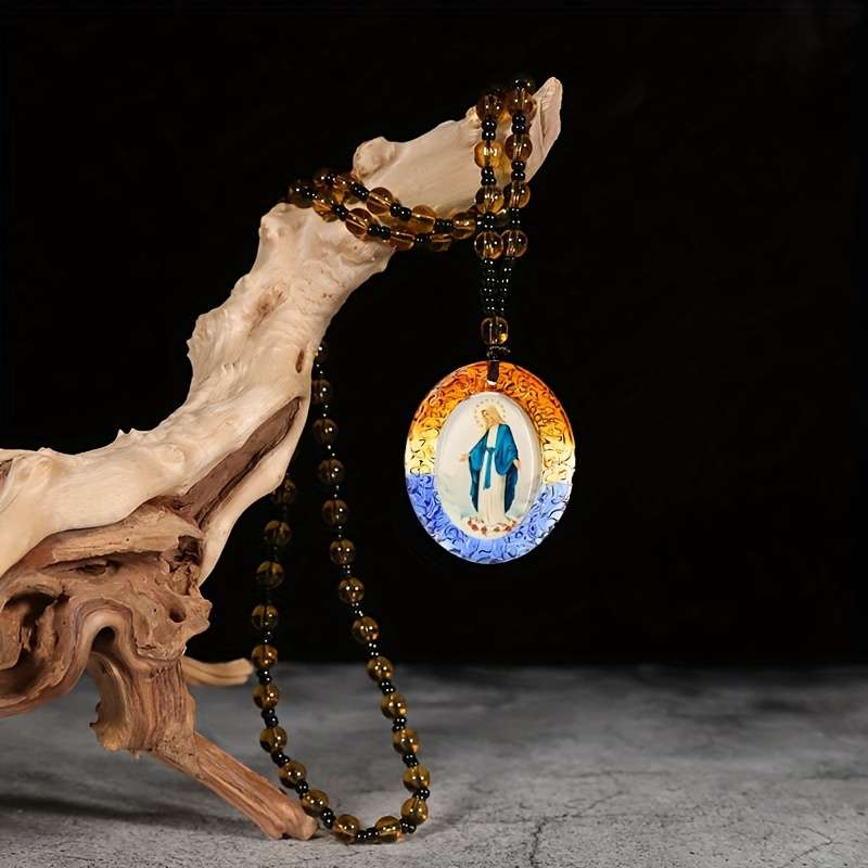1 Piece Colorful Jesus Theme Pendant