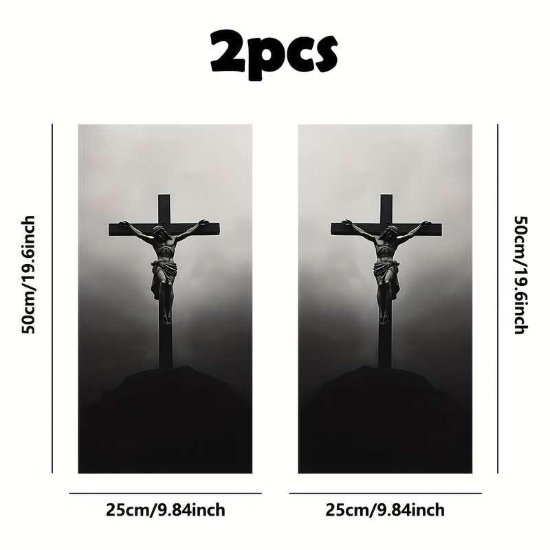 2pcs  25cm50cm Jesus Christian Themed Stickers