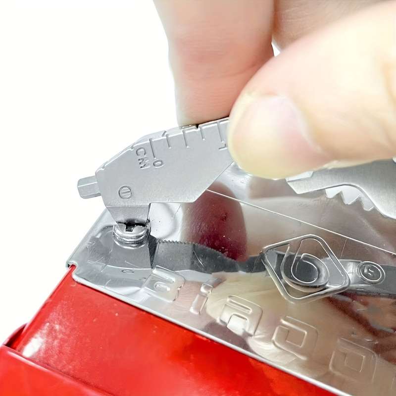 1pc Key-Shaped Multi-Tool Pocket Knife with Bottle Opener Screwdrivers Ruler Erg