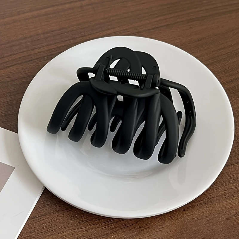 4 Large Matte Hair Claw Clips