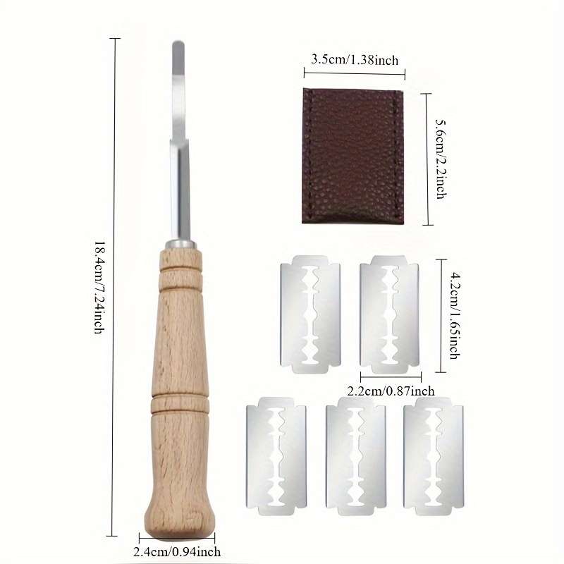 1pc Premium Stainless Steel Bread Knife with Wooden Handle Perfect for Sourdough Baguettes Mor