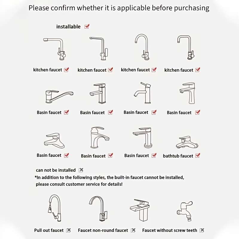 1pc Gradient LED Faucet Light Color Changing Water Stream Plastic Material Fixed LED Tap for