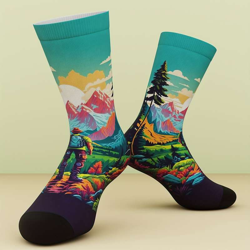 1 Pair Multicolor One Size Socks