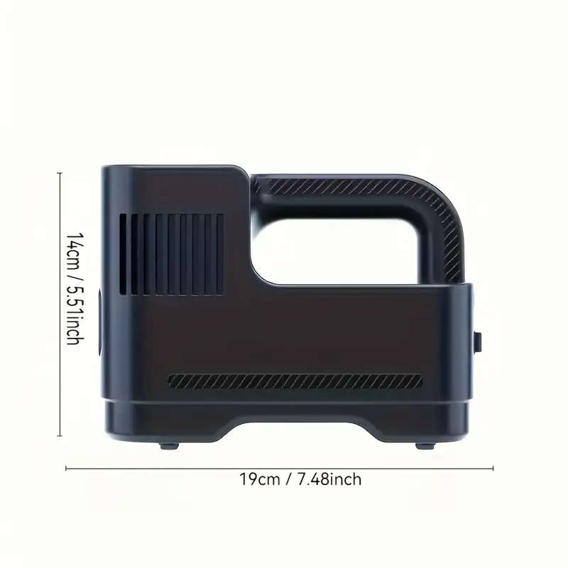 1pc Portable Air Compressor Pum Digital Tire Inflator with LED Light  Carry Rope High-Precision Dura