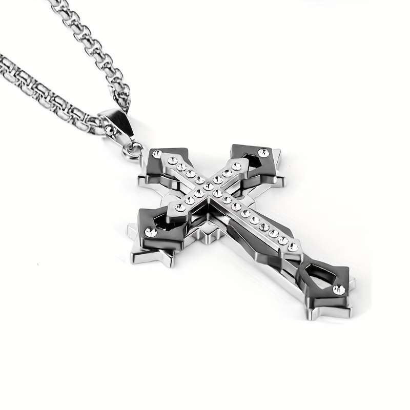 1 Piece Black Jesus Theme Pendant