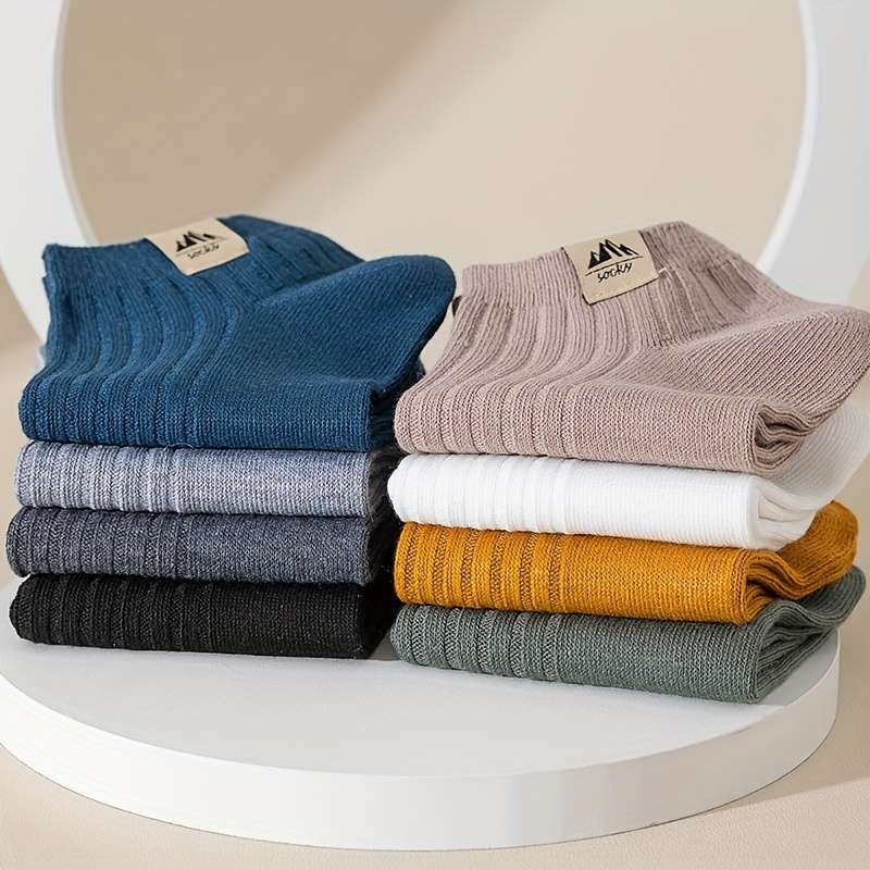 6 Pairs Mixed Pack One Size High Elastic Socks