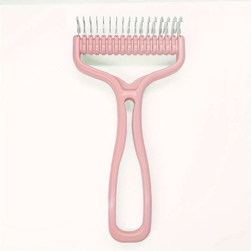 1pc Orange Size S 11Add6 Teeth Pet Comb