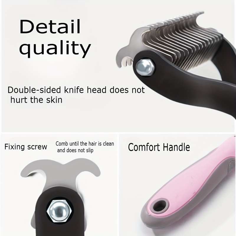1pc Blue 17 Teeth Pet Comb