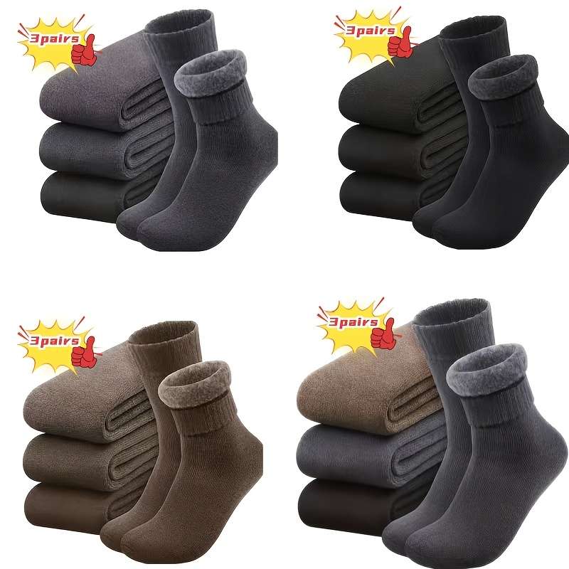 Sock 3Pairs Gray  One Size