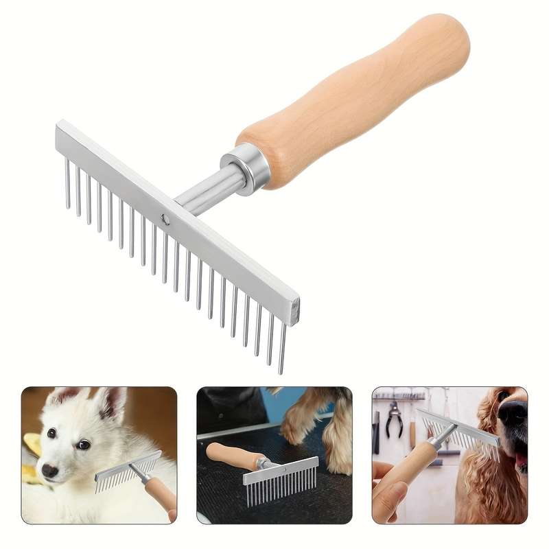 1pc Silvery Pet Comb