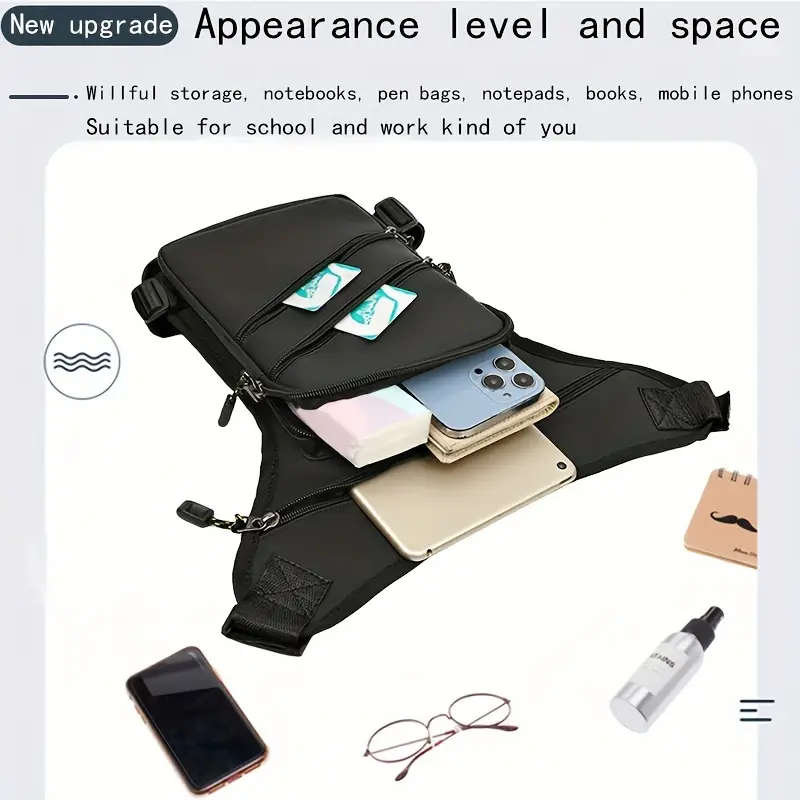 1pc Nylon High Quality Cool Fanny Pack Multi-Functional Storage Bag Multi-Purpose Riding Bag Outdoor