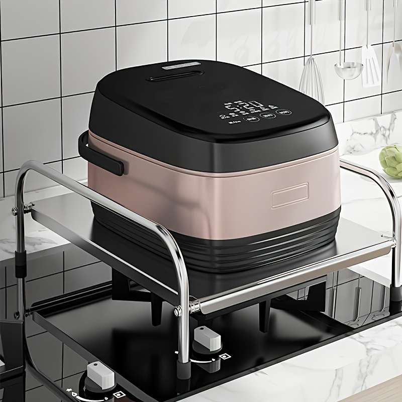 1pc Multifunctional Kitchen Storage Rack Stove Holder Induction Cooker Holder Countertop Sto