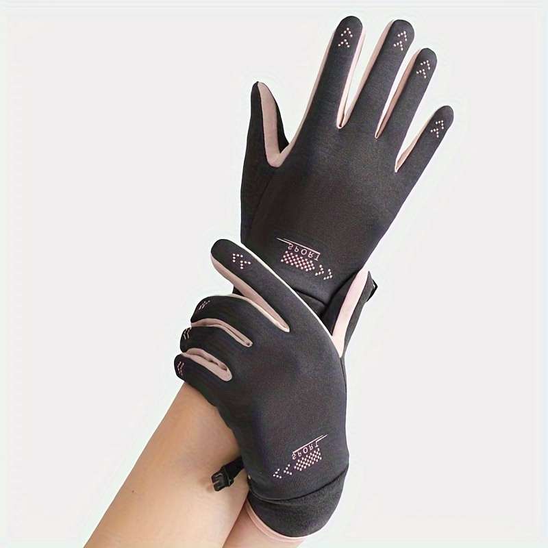 1 Pair Grey Warm Gloves
