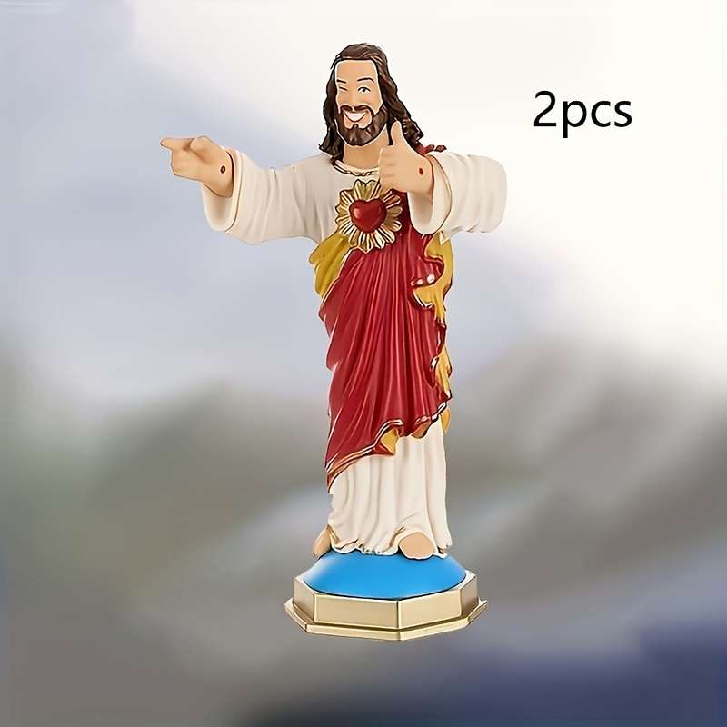 2pcs Jesus Christian Themed Stickers
