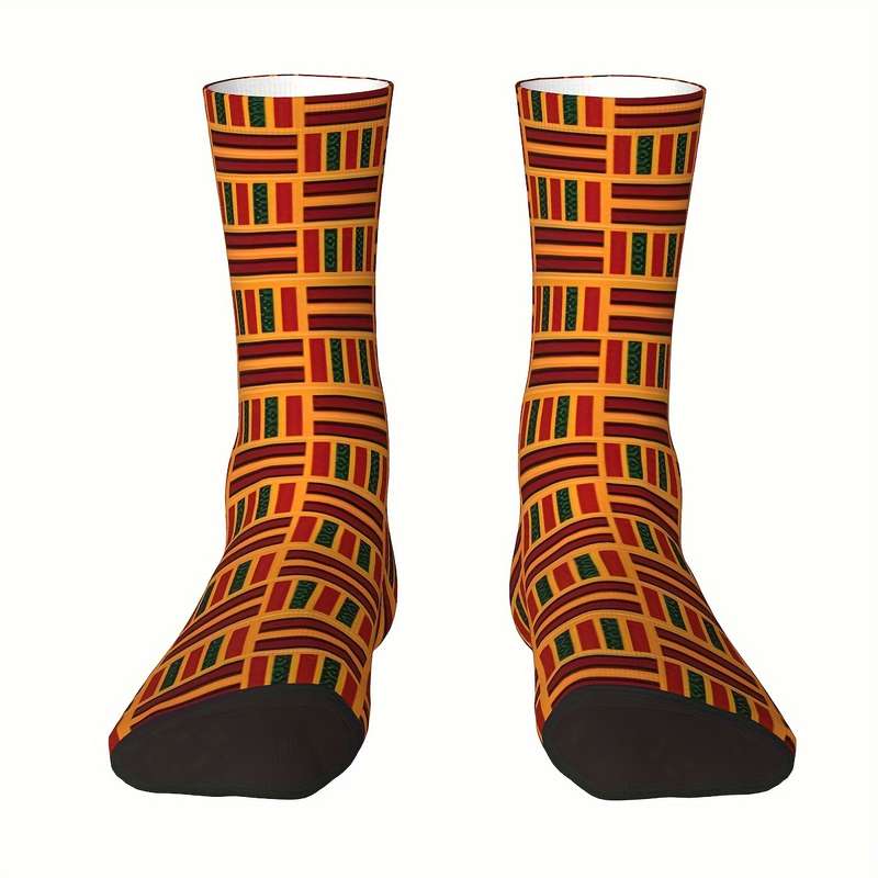 1 Pair One Size Ethnic African Pattern Socks