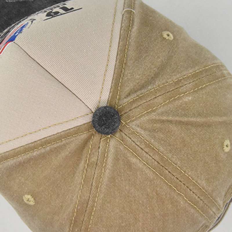 1pc Vintage Motorcycle Print Baseball Cap Distressed Trucker Hat for Men BORN to RIDE MOTORCYCL
