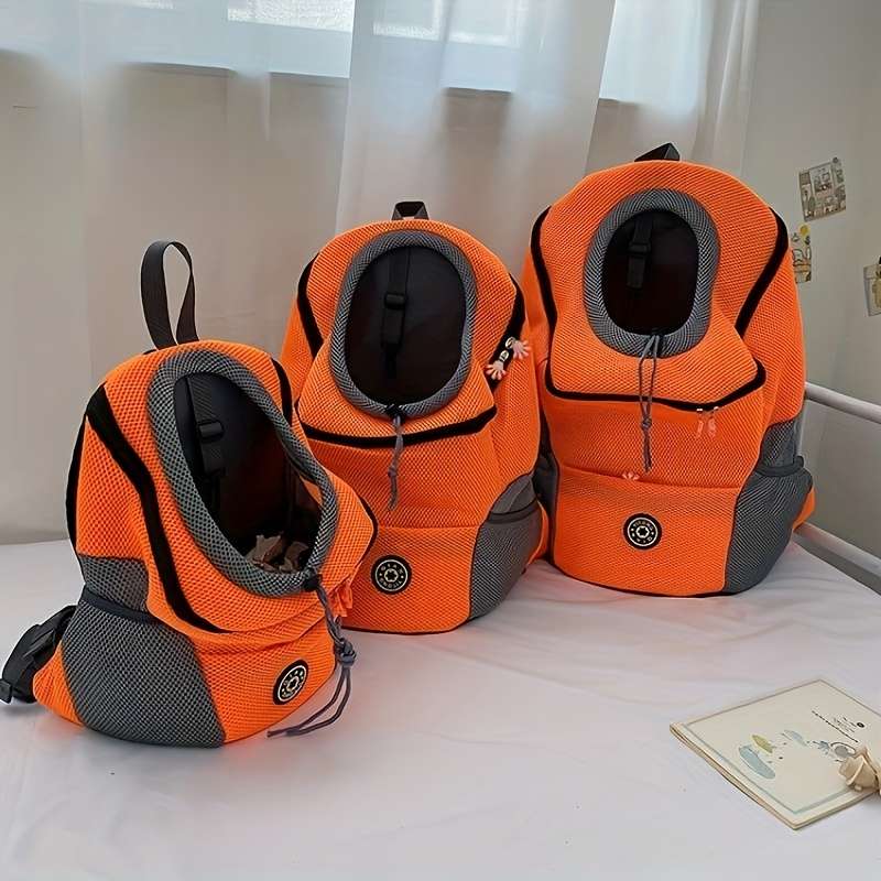 1pc Orangesize 36x45x21cm Pet Bag