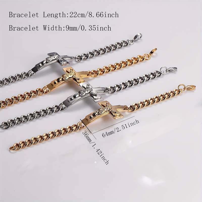 1 Piece Golden Jesus Theme Pendant