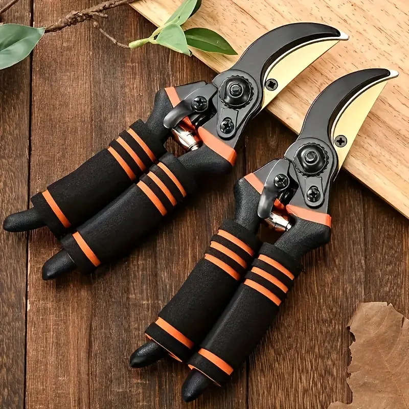2-Piece 8.5" Professional Titanium Bypass Pruners