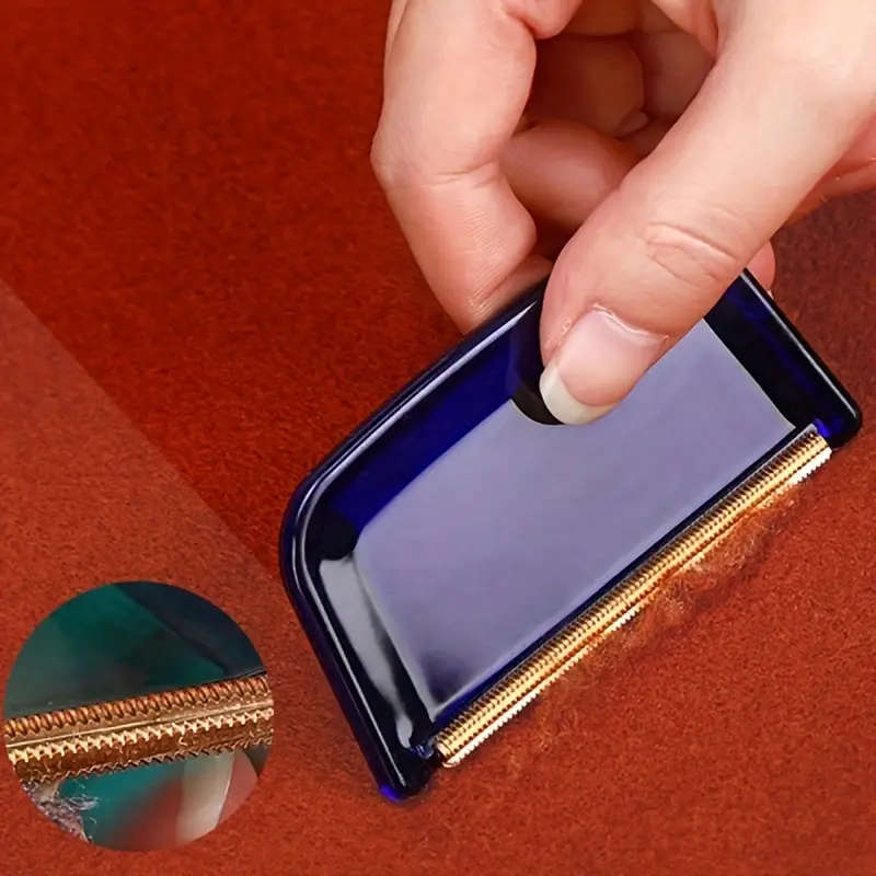 6pcs Portable Manual Lint Remover with Copper Mesh Effective Pilling Comb for Fleece and Knit Clothe