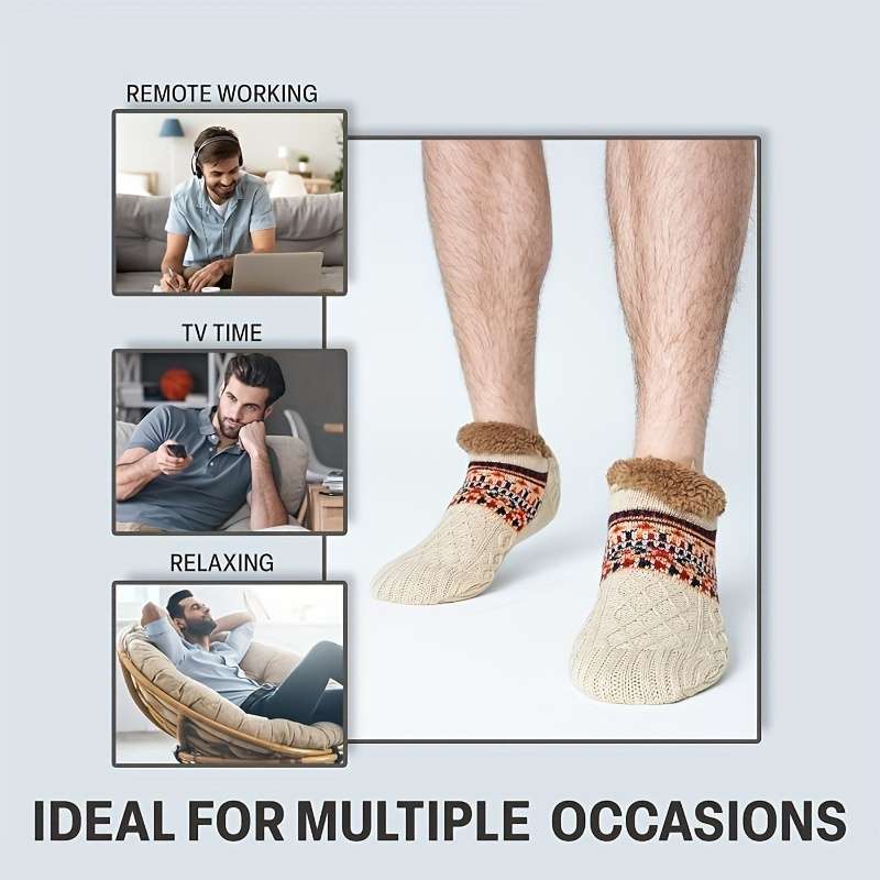 1 Pair Beige Size M Socks