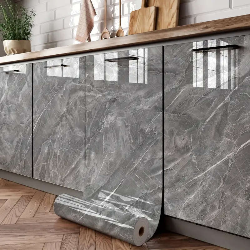 1 roll of self-adhesive kitchen oil-proof and waterproof sticker wallpaper 60cm*3m