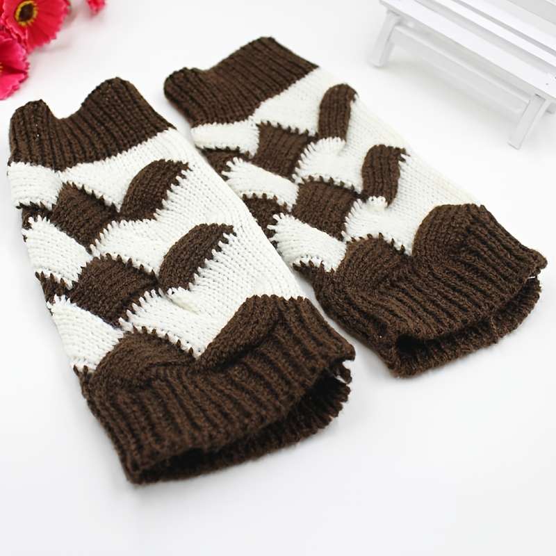 1 Pair Red Warm Gloves