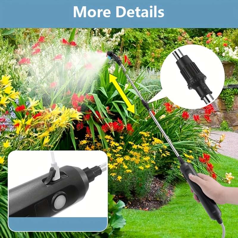 1Pc 8L Usb Rechargeable Sprayer Portable Electric Watering Can